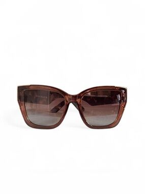 Brown Oversized Cat-Eye Sunglasses